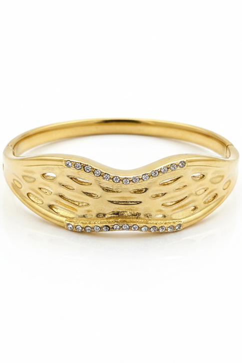 Gilded Ripple Bangle