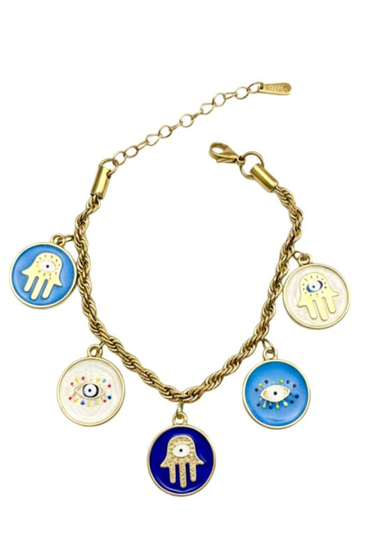 Handmade Symbolic Hamsa Bracelet