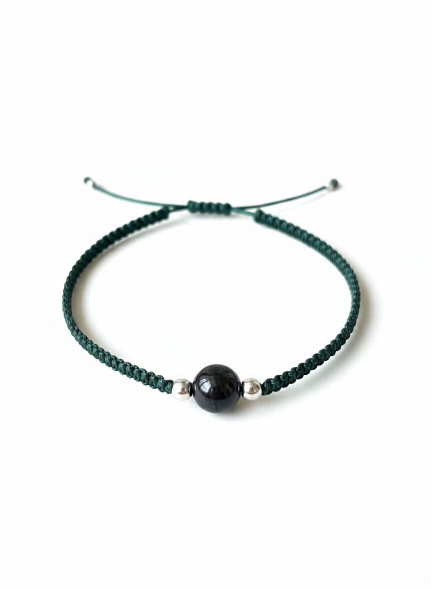 Handcrafted Sterling Shadow Sphere Bracelet - Image 2