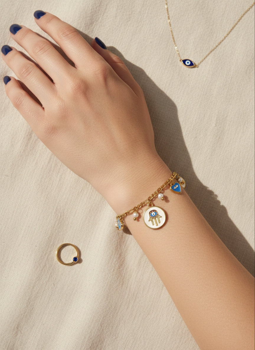 Artisan Medallion Charm Bracelet - Image 2