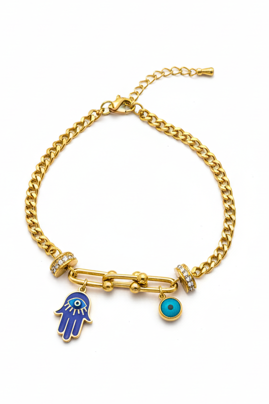 Evil Eye Hamsa Bracelet