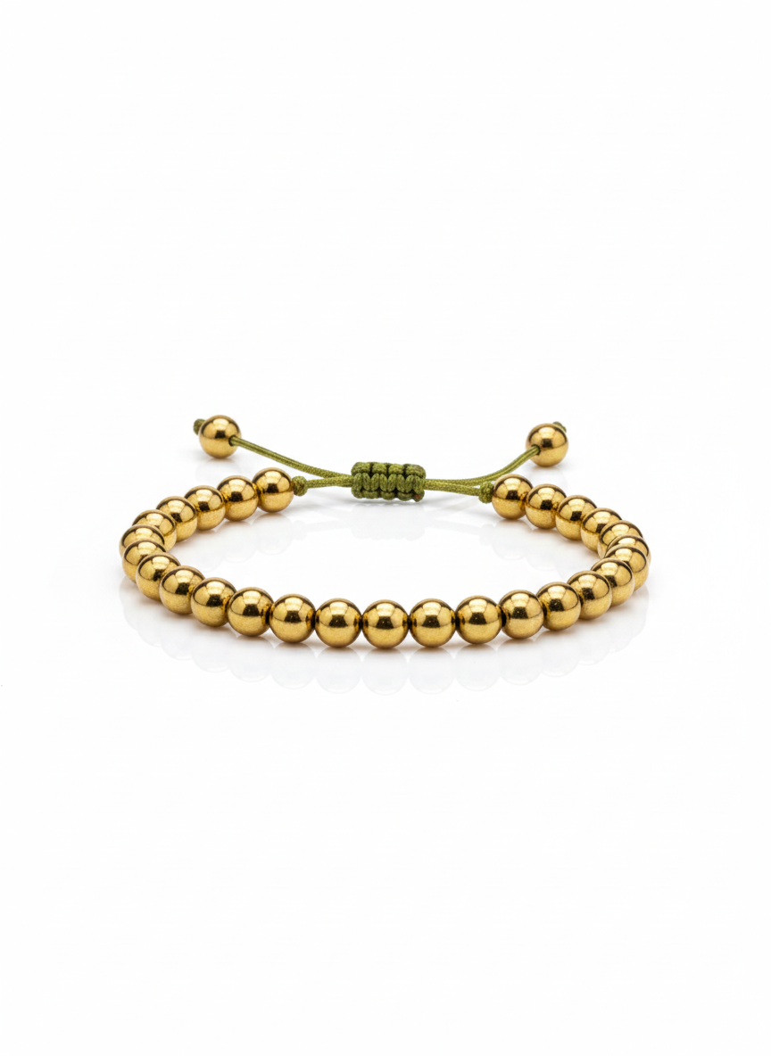 Golden Iron Strand Handmade Bracelet - Image 2
