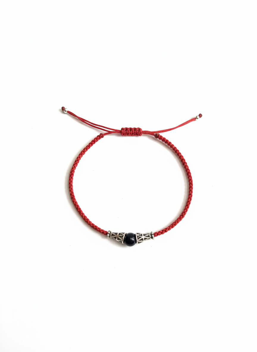 Heritage Red String Handmade Bracelet - Image 2