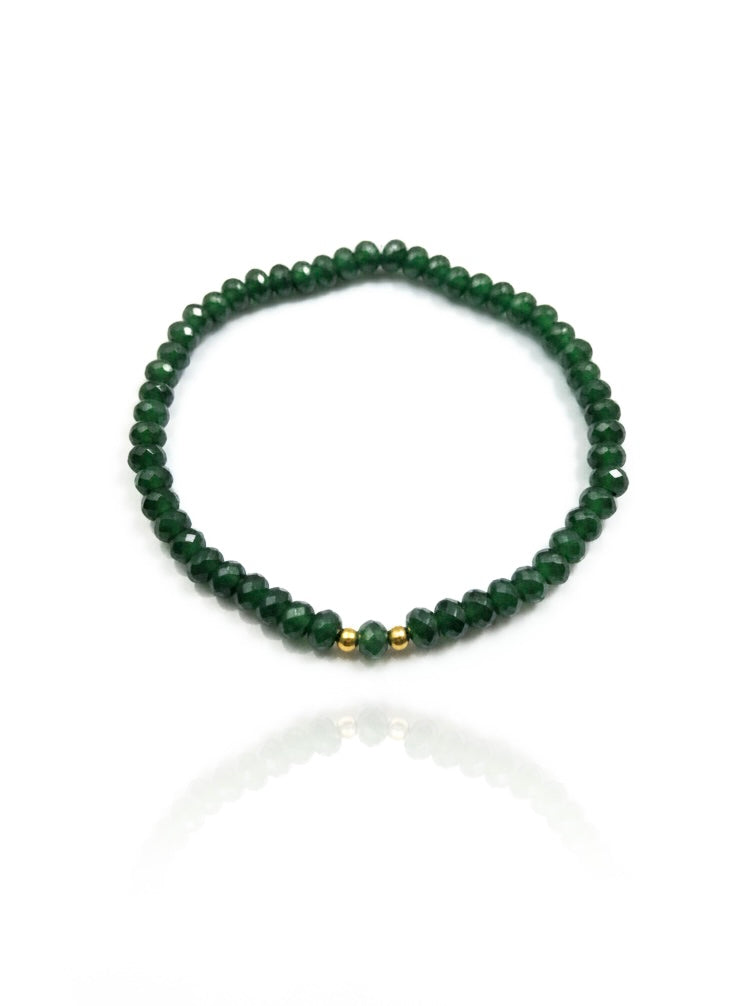 Mossy Earth Agate Handmade Bracelet - Image 2