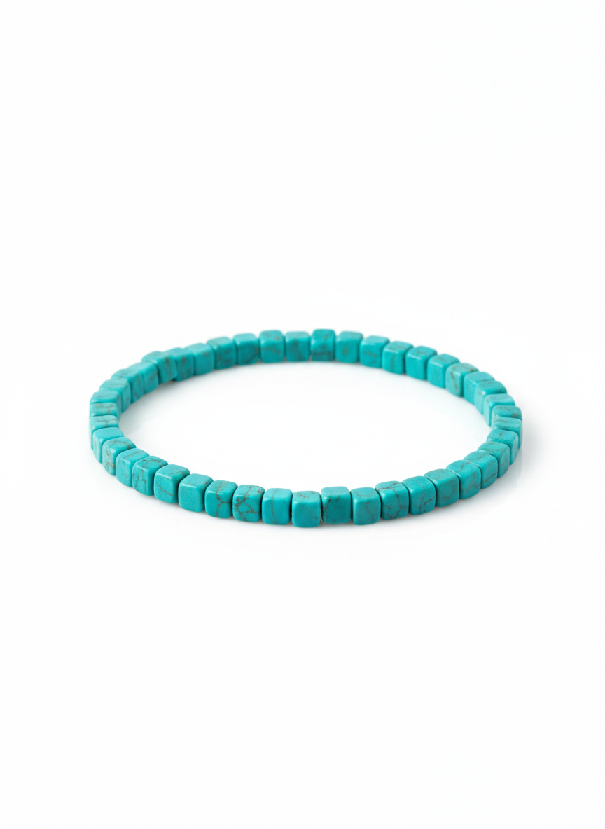 Turquoise Handmade Bead Bracelet - Image 3