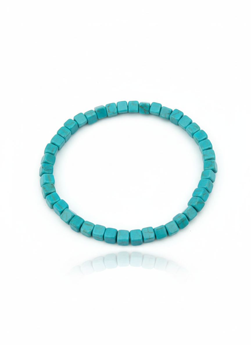 Turquoise Handmade Bead Bracelet - Image 4
