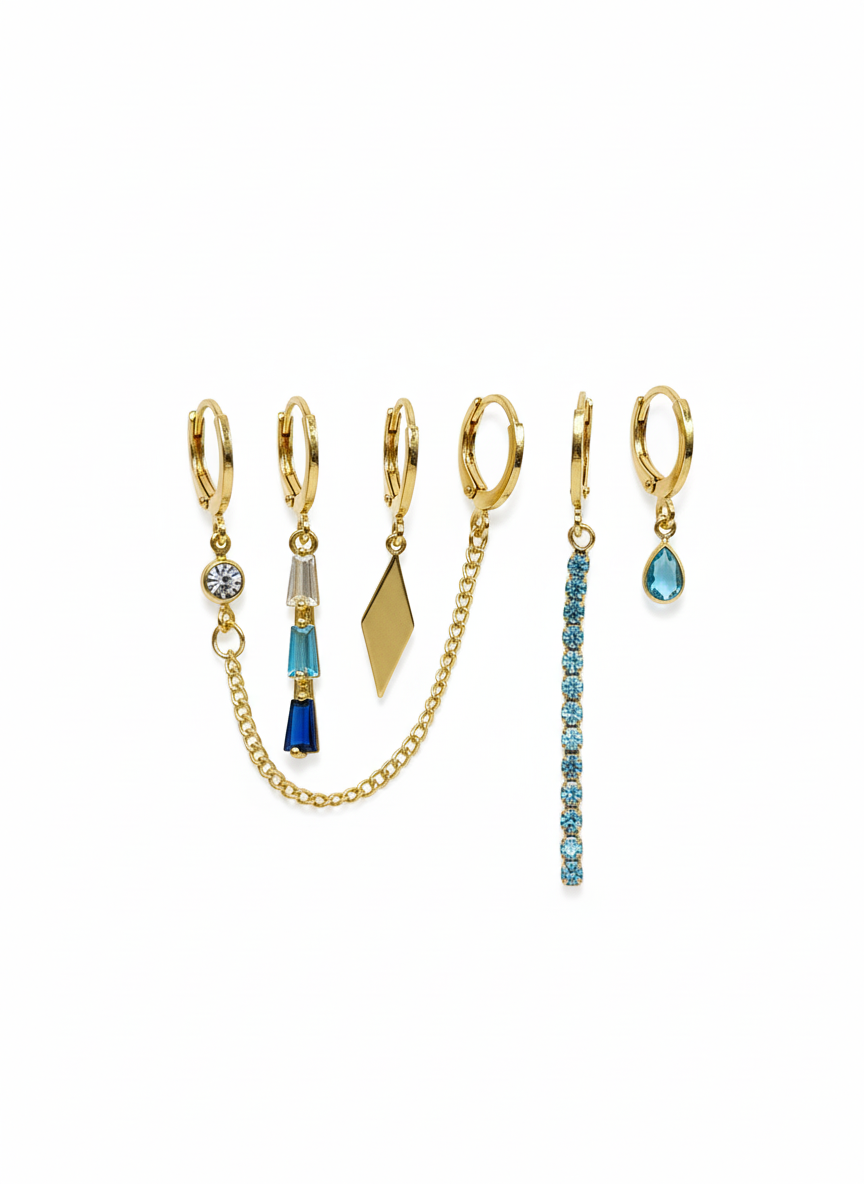 Azure Solstice Earring Set