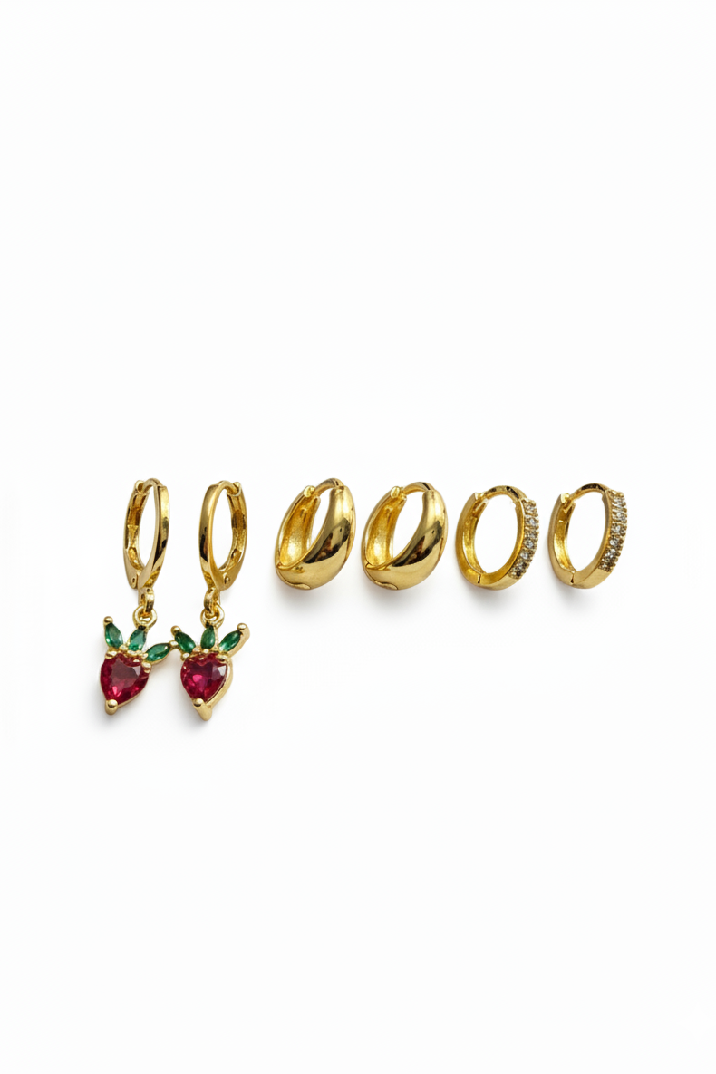 The Strawberry Set Earrings