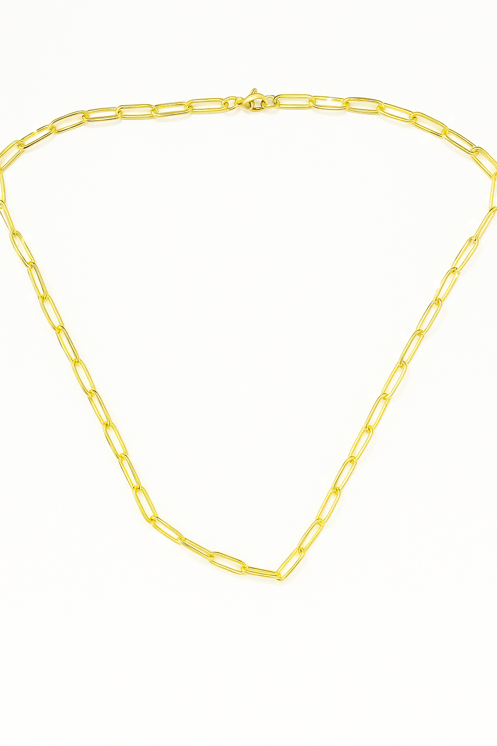 The Gold Paperclip Link Necklace