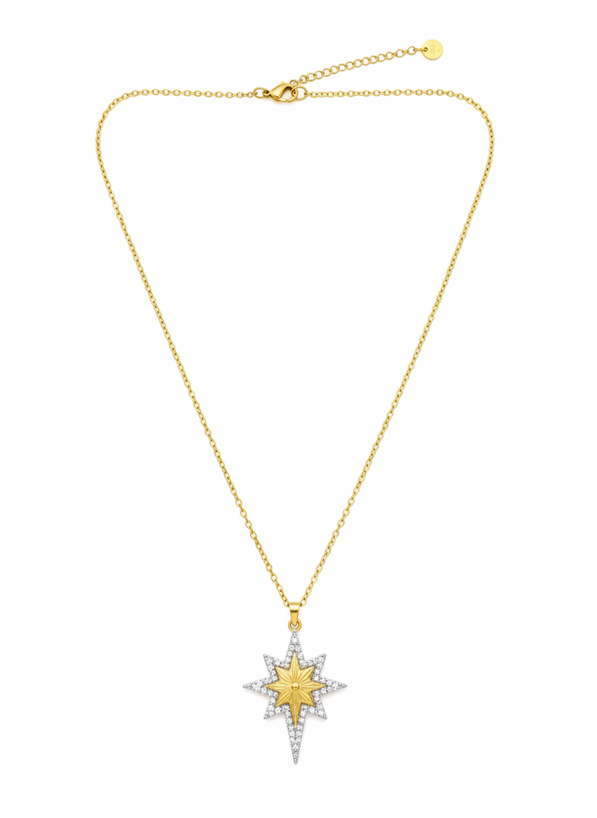 Eternal Compass Star Necklace - Image 2