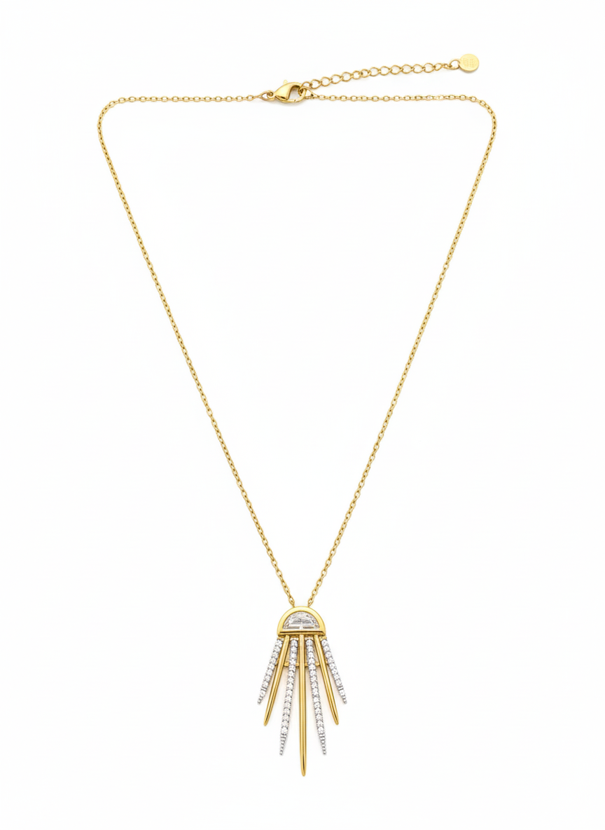 Art Deco Fringe Necklace - Image 3
