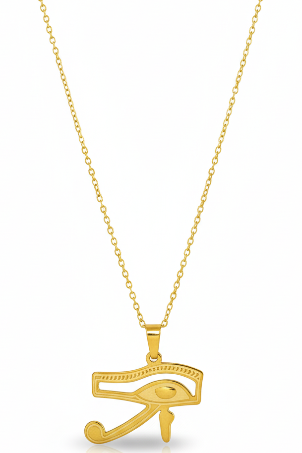 Gold Eye of Horus Necklace