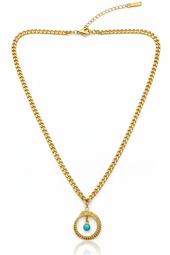 Serpent Ring Necklace
