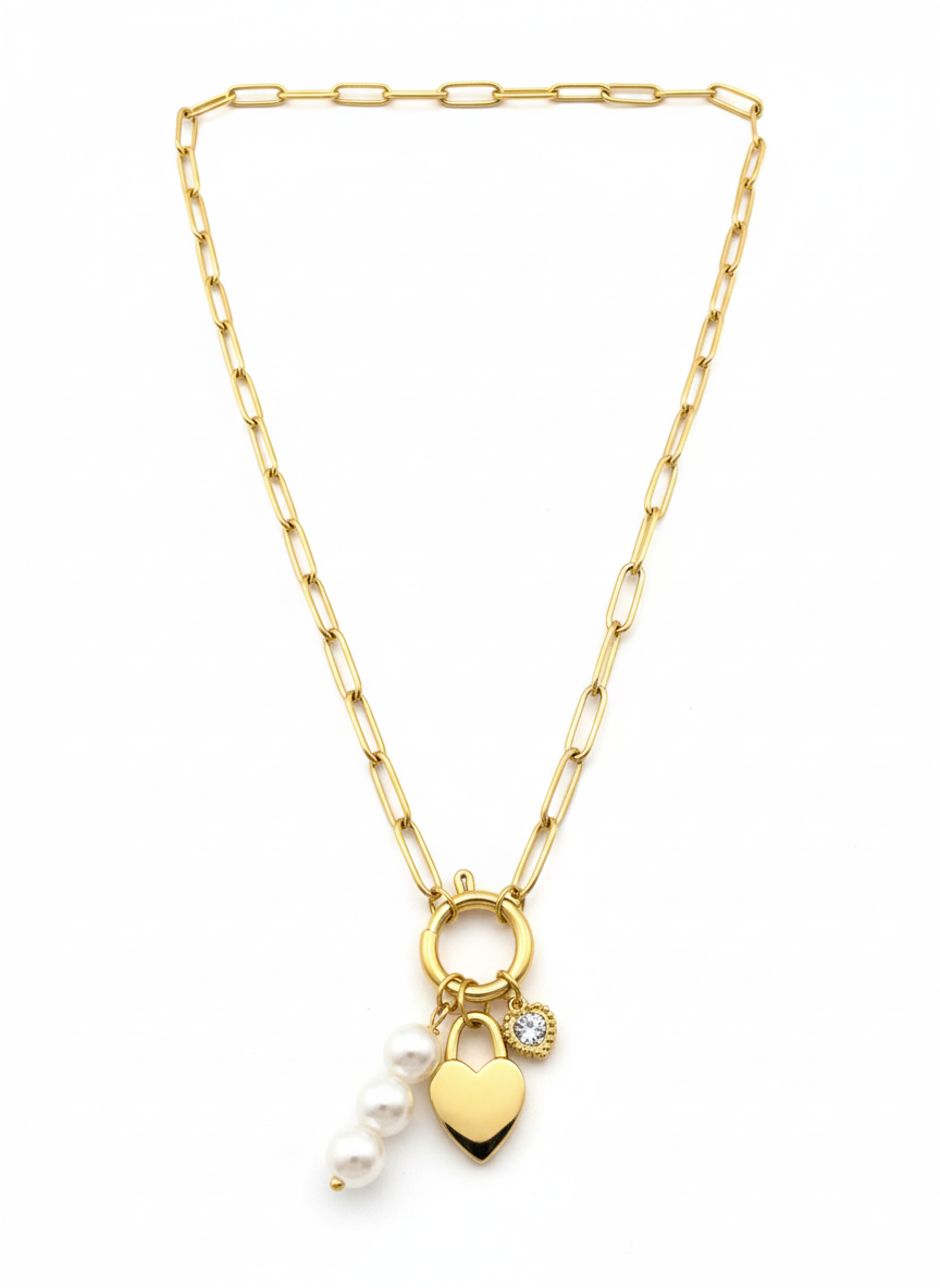 Heart & Charm Necklace