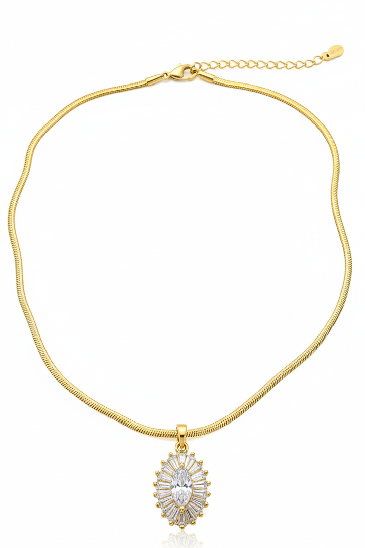 Marquise Sunburst Necklace