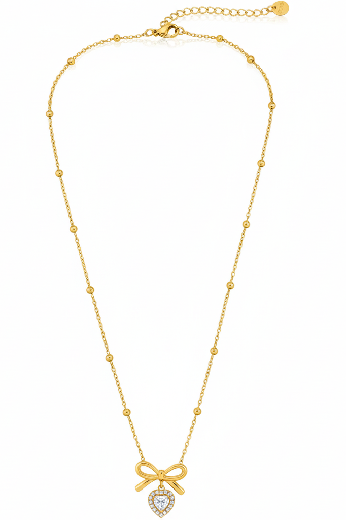 Crystal Bow Necklace