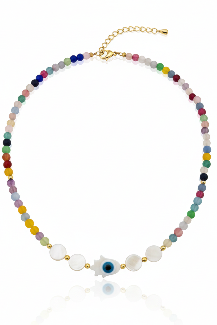 Rainbow Guardian Handmade Choker Necklace