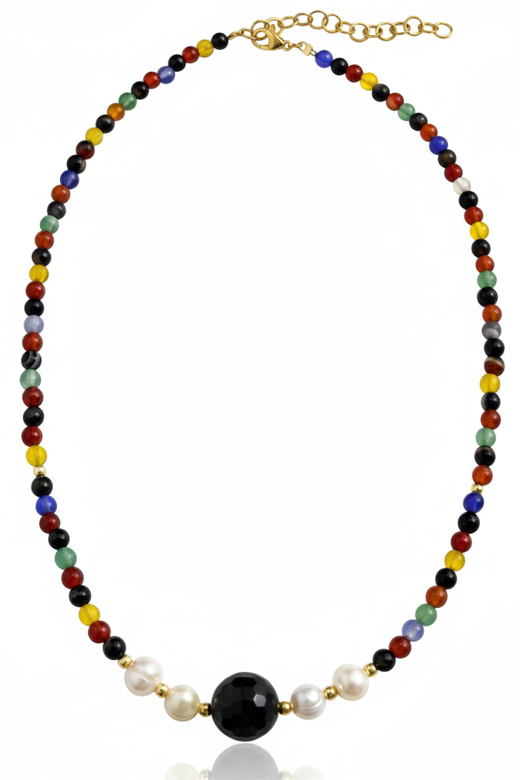 The "Midnight Prism" Handmade Choker Necklace