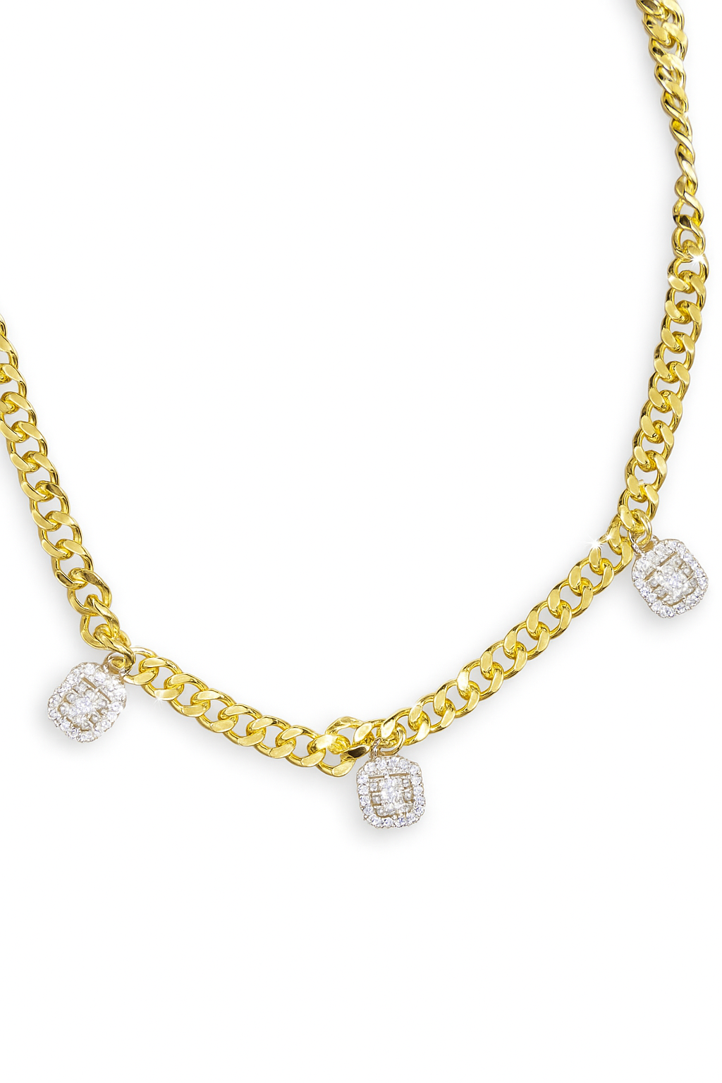 The Platinum Quadra Link Necklace