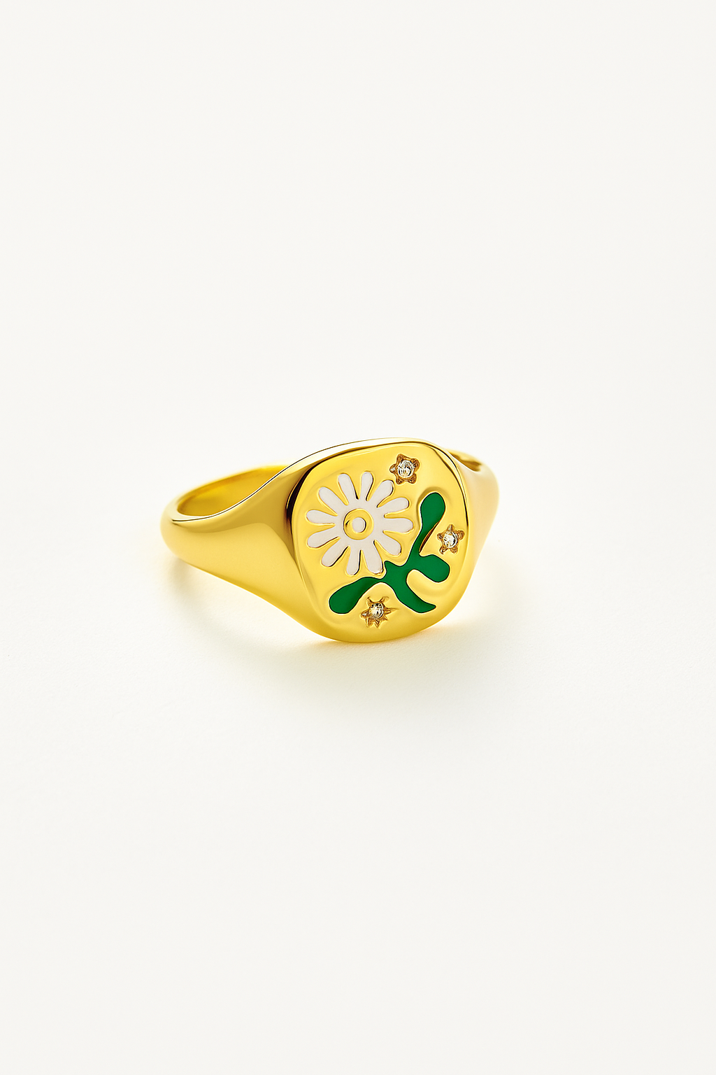 Floral Signet Ring - Image 3