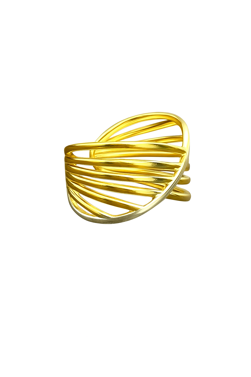 Twisted Gold Wire Ring - Image 2