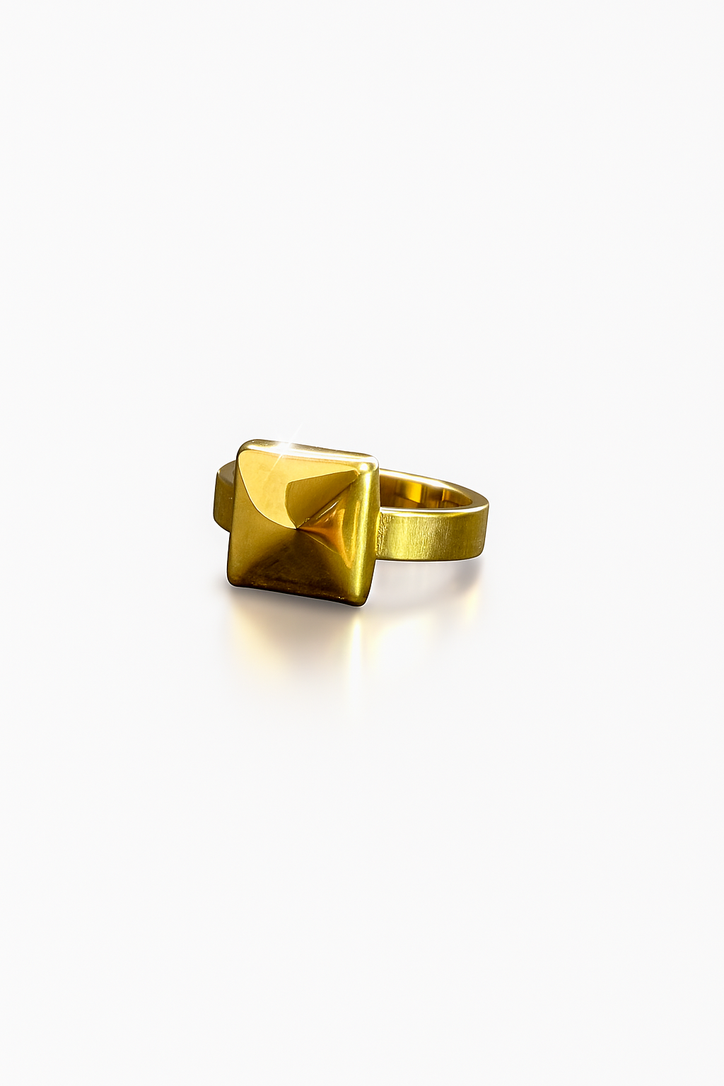 Gold Pyramid Ring - Image 2