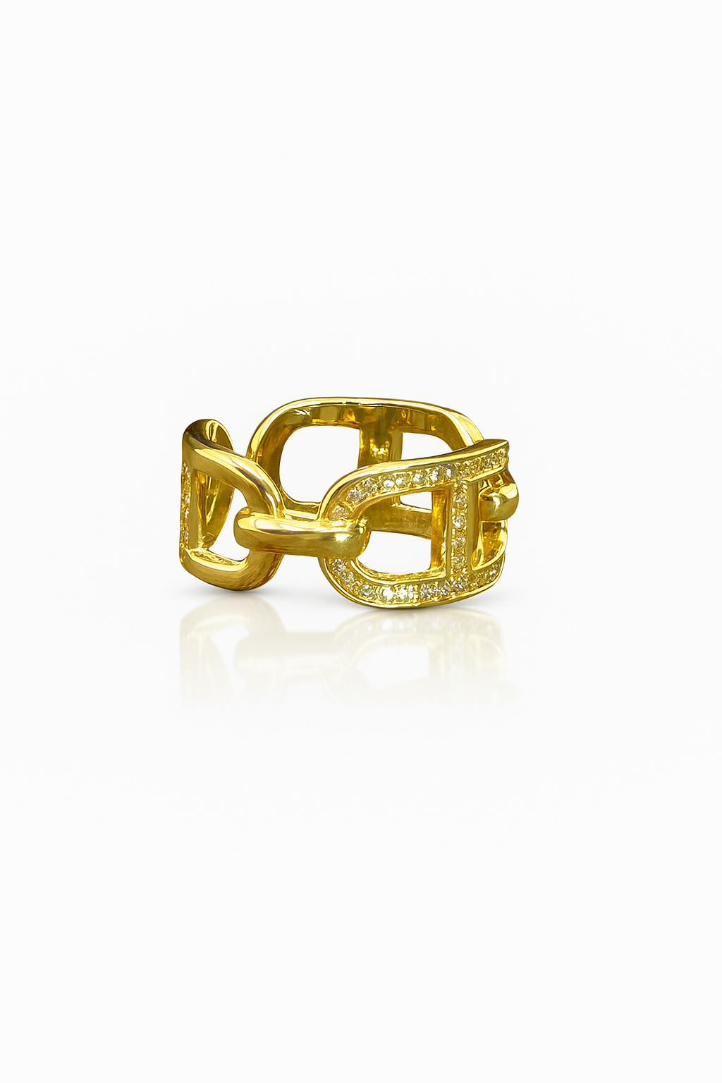 Gold Chain Ring - Image 2