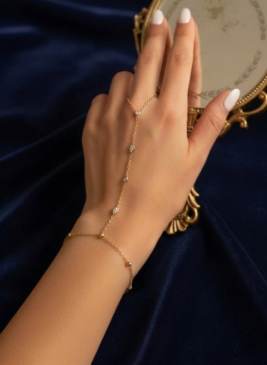 Marquise Stellar Hand Chain - Image 2
