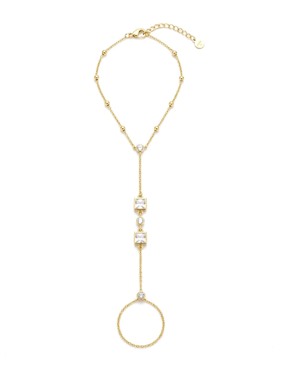 Celeste Geometric Hand Chain