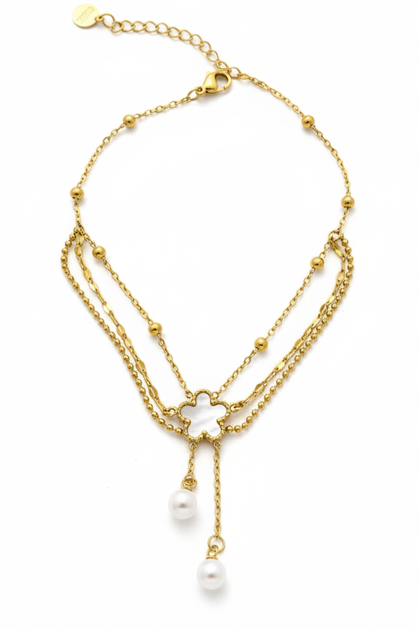 Pearl Blossom Anklet