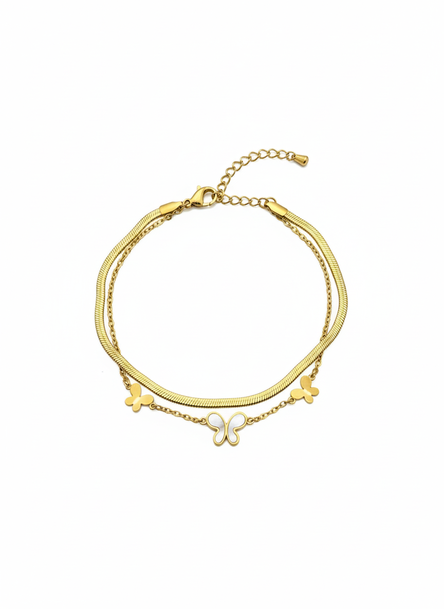 The Serpentine Butterfly Anklet