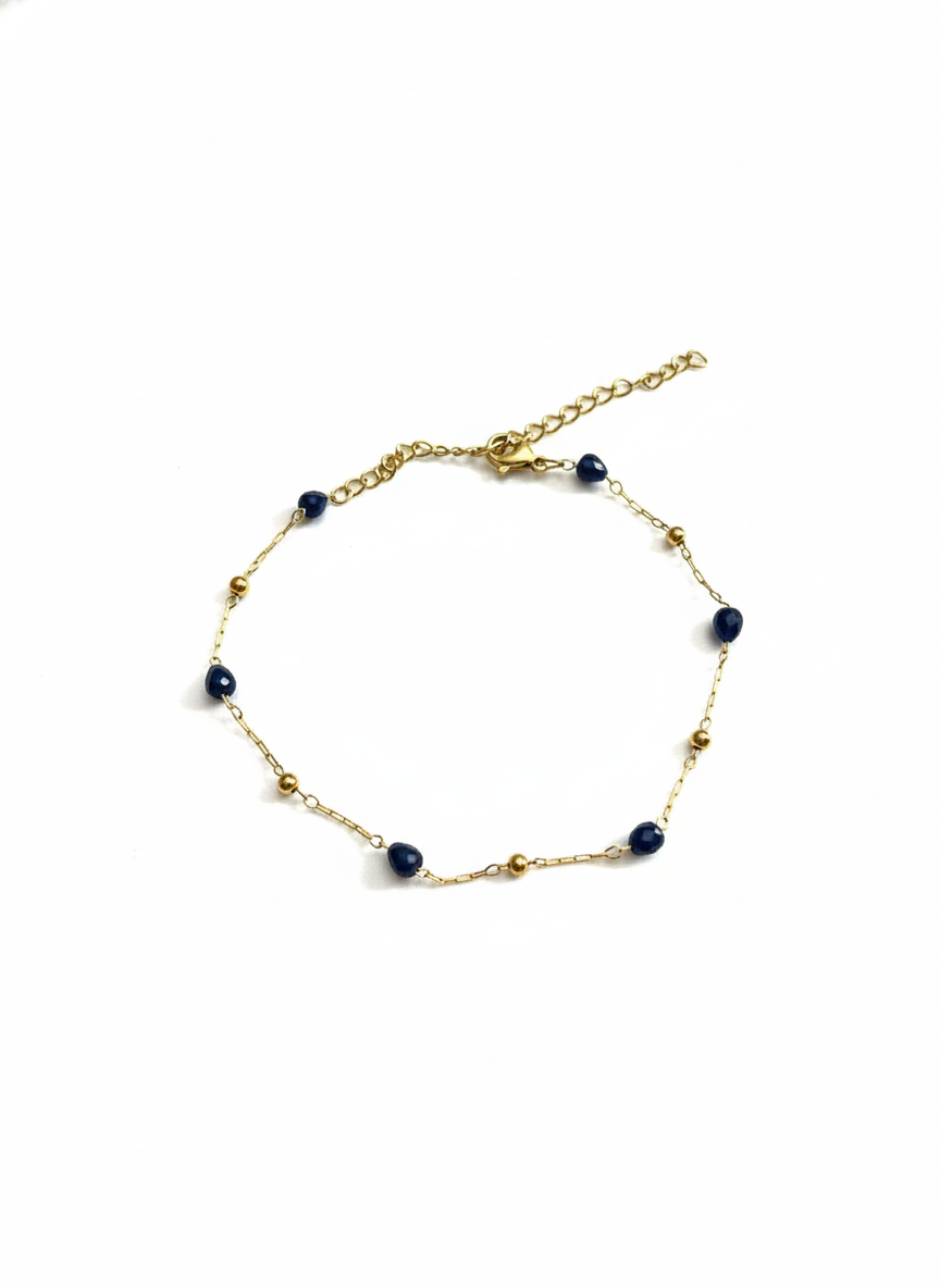 The Midnight Azure Anklet