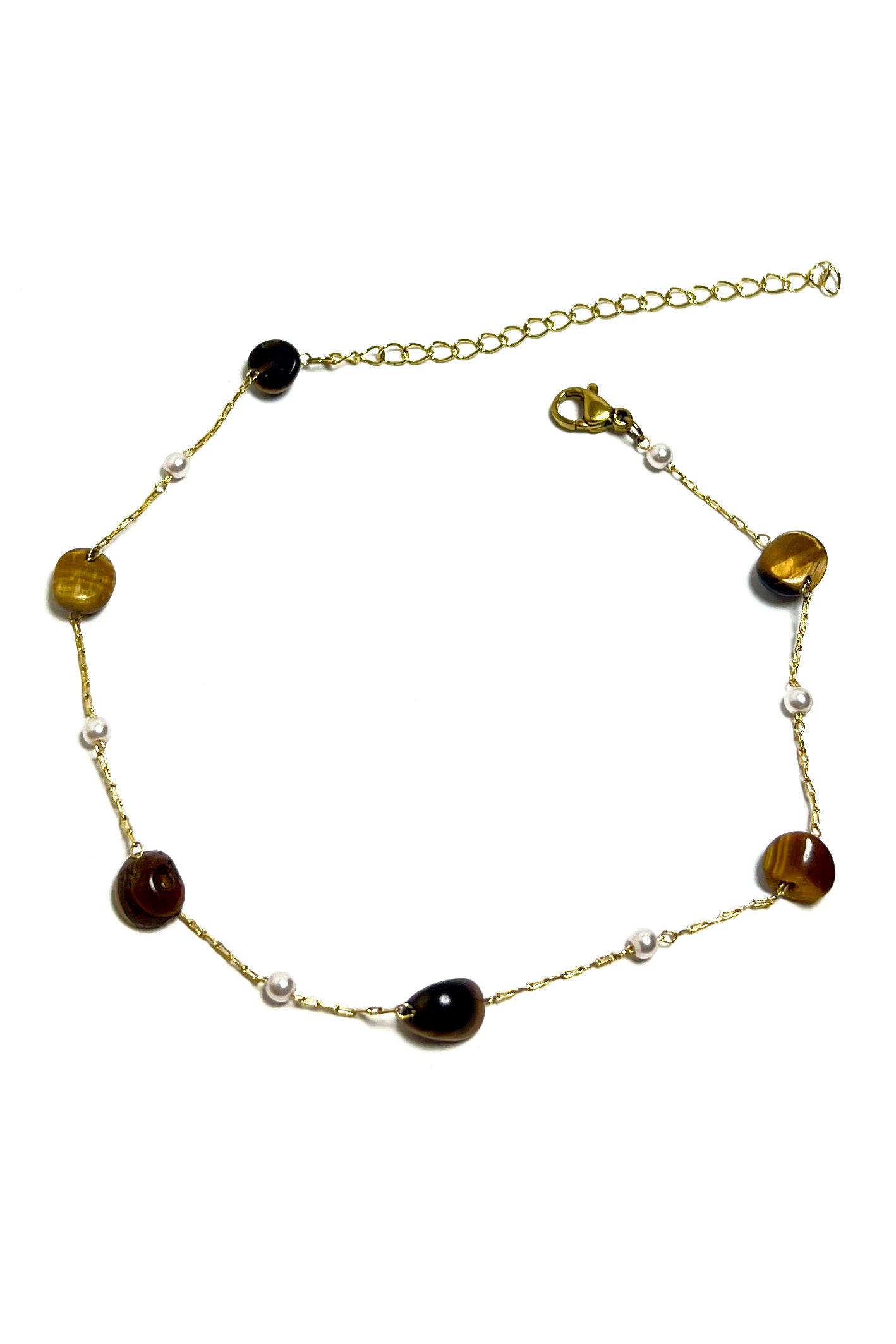 The Earth & Pearl Anklet